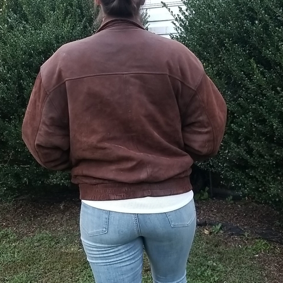 VINTAGE Banana Republic Leather Coat - Picture 10 of 15